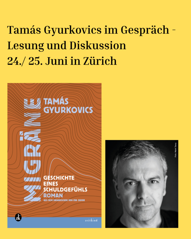 Tamás Gyurkovisc "Migräne - Geschichte eines Schuldgefühls" Lesung und Gespräch in Zürich